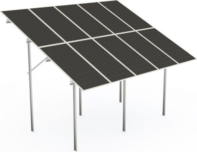 10 paneļu zemes sistēma - PV V 1720-2300 x 1095-1140 x 30/35/40 25⁰ 10 panel